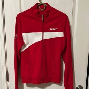NWT Ducati Women's Red mock neck Sweatshirt
